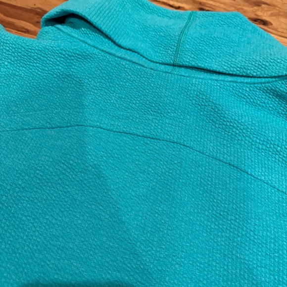 NWT lululemon ribbed funnel neck pullover size small teal color brand new - Picture 2 of 7